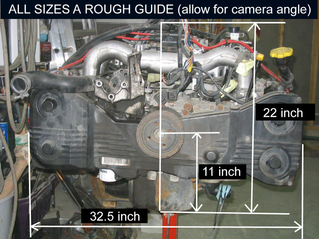 Subaru Engine Dims.